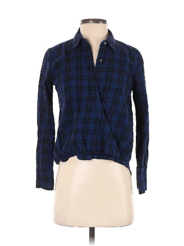 Long Sleeve Button-Down Shirt Dapper Women's 1920S