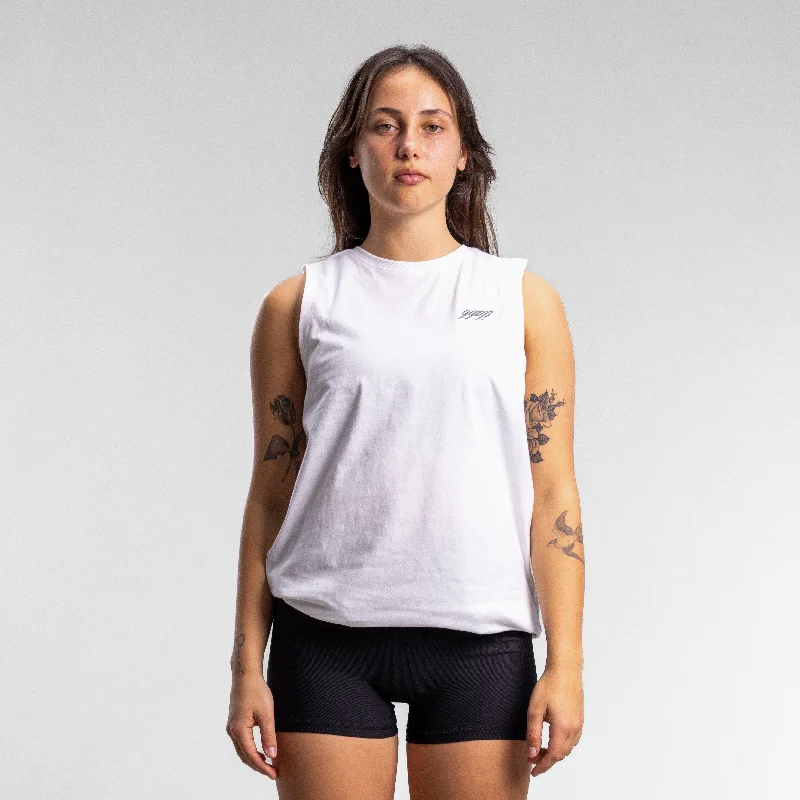 Grace Daily Tank Women's WHITE Streetwear Style for 
