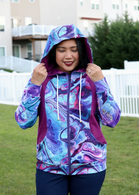 Lumia Zip Up Hoodie PDF Sewing Pattern B-M Sophisticated Women's Tailored