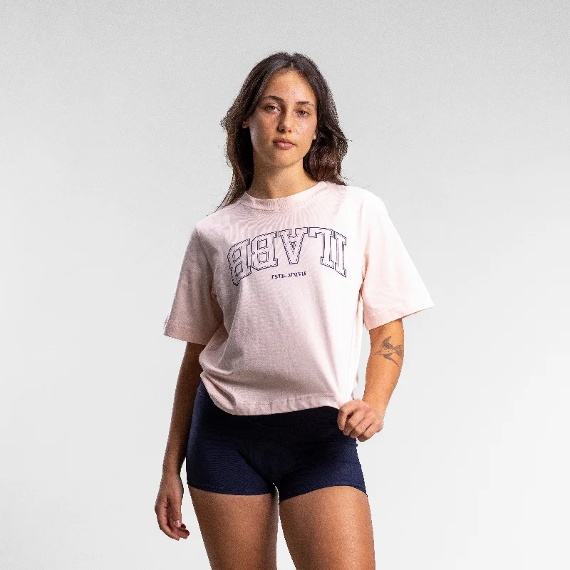 Varsity Line Relaxed Tee Women's NUDE Gym