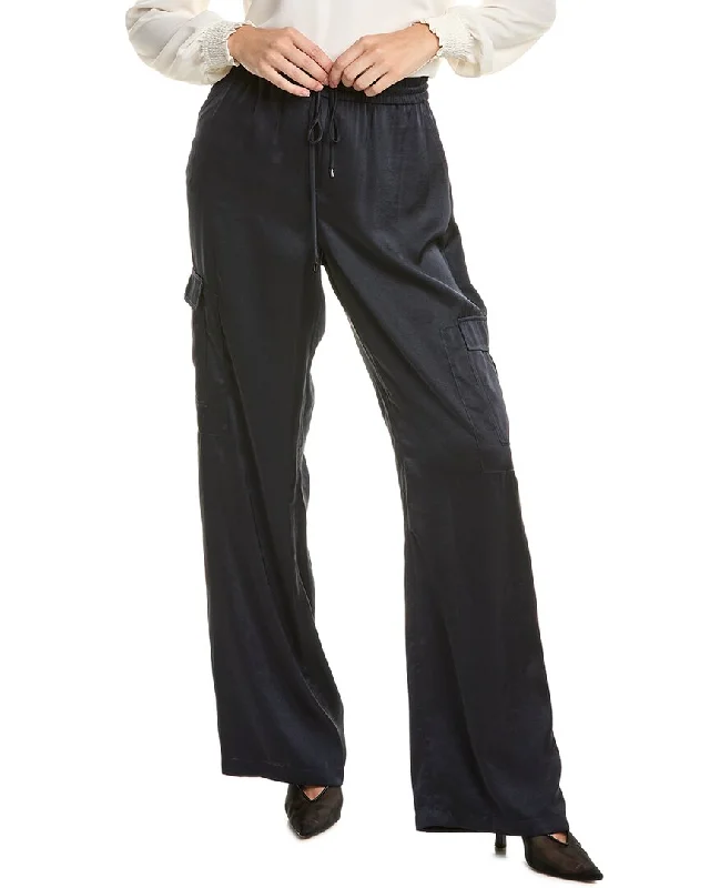 Elie Tahari Relaxed Satin Cargo Pant Confident Women's Power