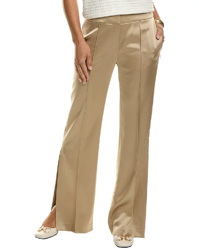 Elie Tahari Satin Side Slit Pant Street