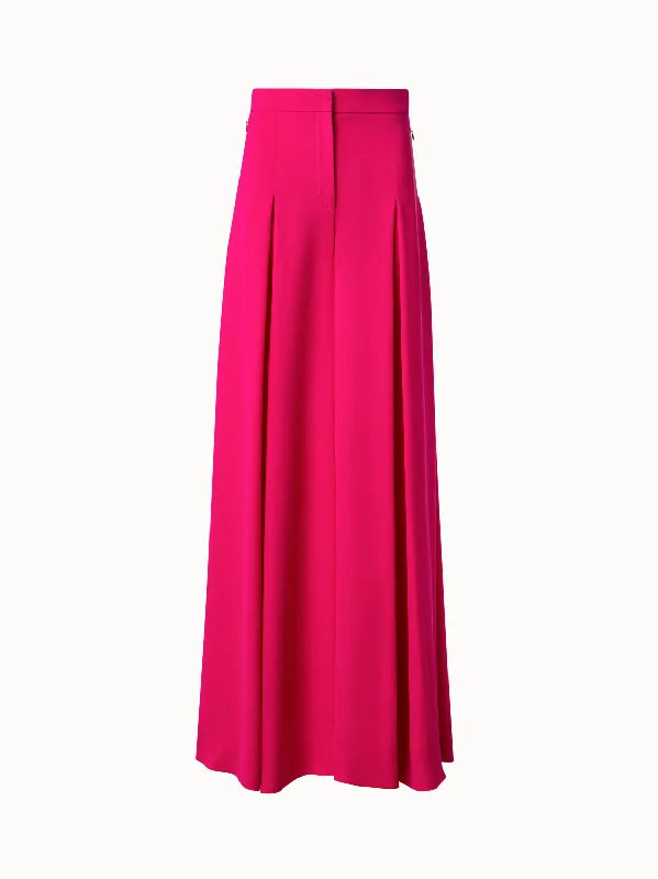 Extra Wide Palazzo Pants in Silk Chiffon Bold Women's Animal Print