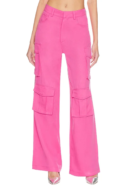 Franklin Rib Cage Cargo Pant In Seven Wonder Pink Refined Women's Classic 