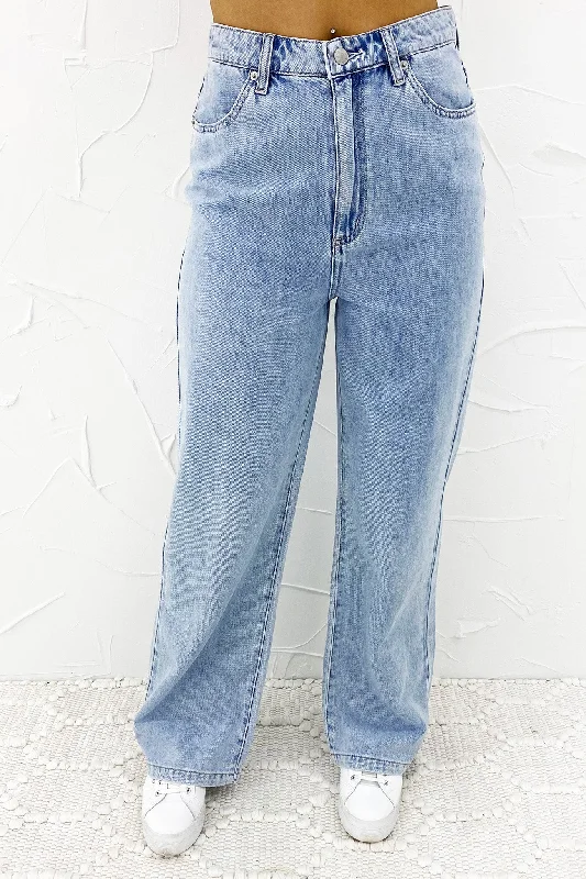 Hi Wide Leg Jean White Wash