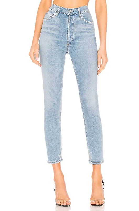 Nico High Rise Slim Jean In Embark