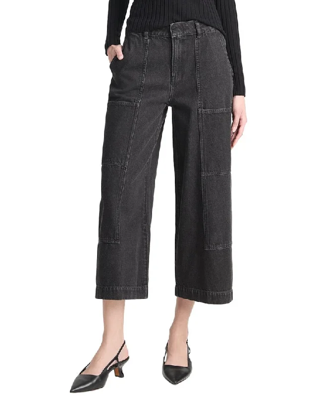 Vince Mid Rise Utility Crop Wide Pant Dynamic Women's Moto