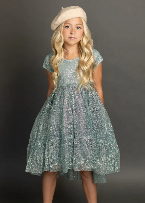 Andra Dress in Smokey Teal