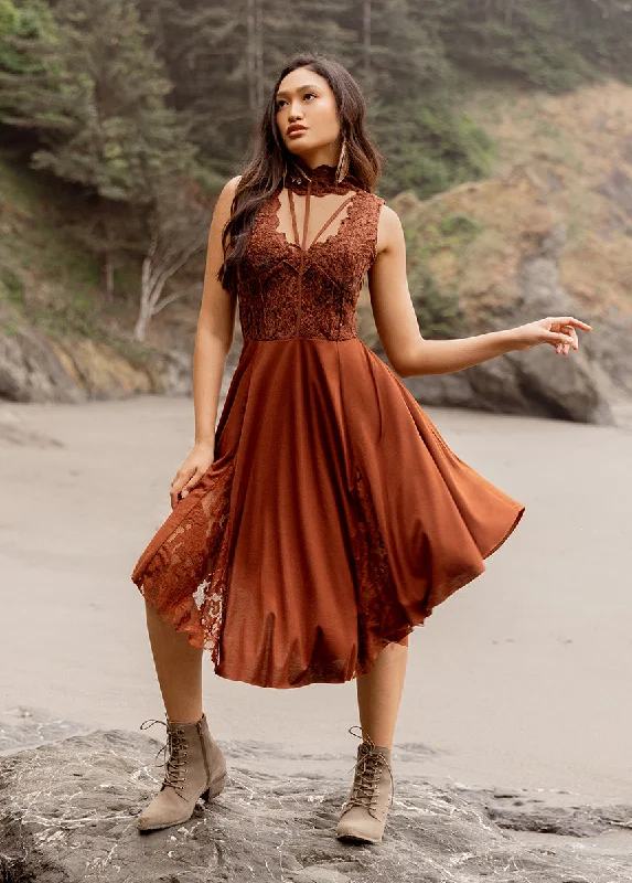 Layana Dress in Cinnamon