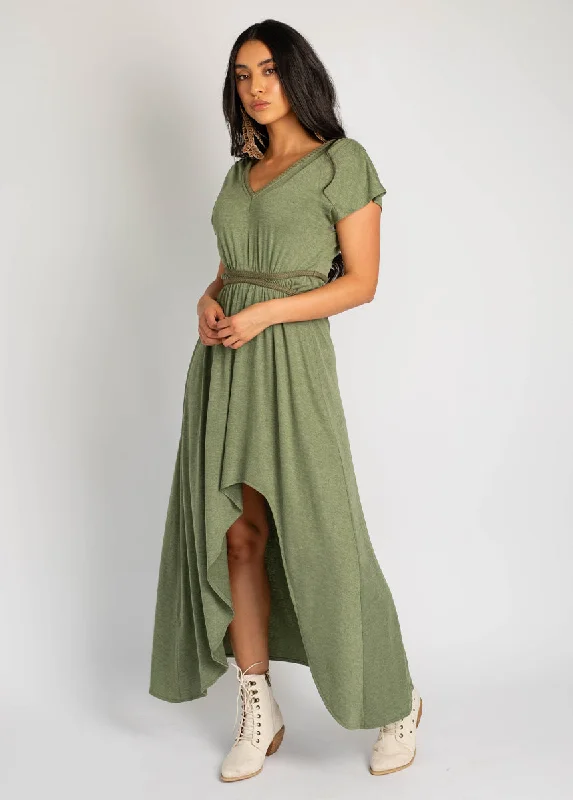 Novalie Dress in Heather Moss Casual Women's Japanese 