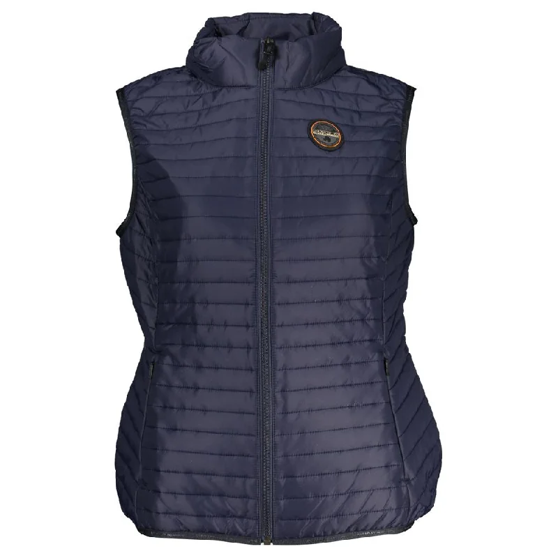 Napapijri Chic Sleeveless Zip Vest with Contrast Women's Details Country