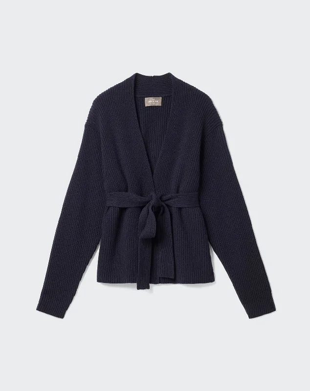 Veste cosy ceinturée